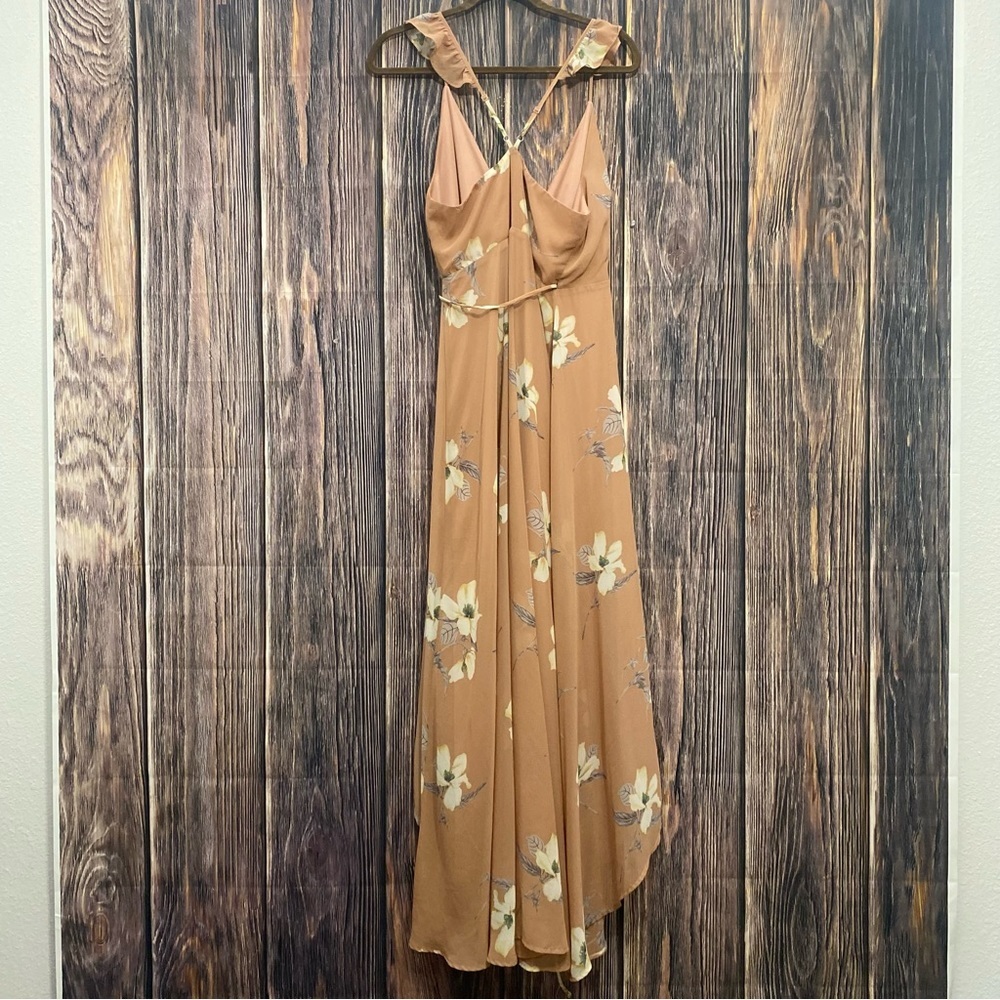 Lulu’s | All Mine Rusty Rose Floral Maxi Dress View 5